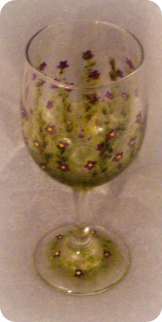 Violet Delight- Wine Glass